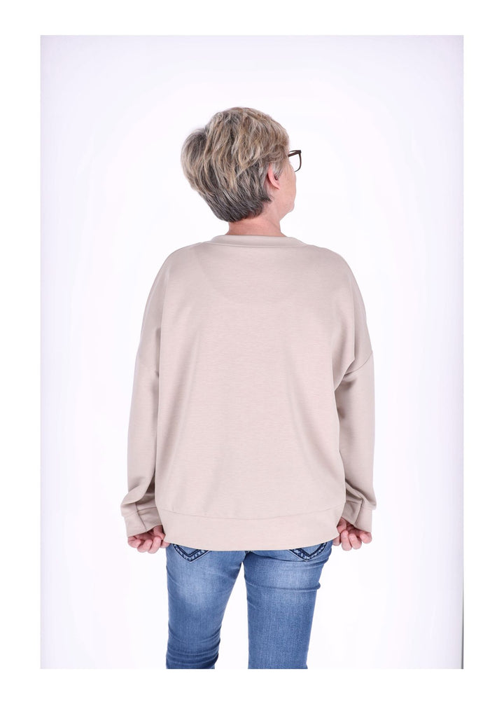 Sweat Damen Stickerei Vitage