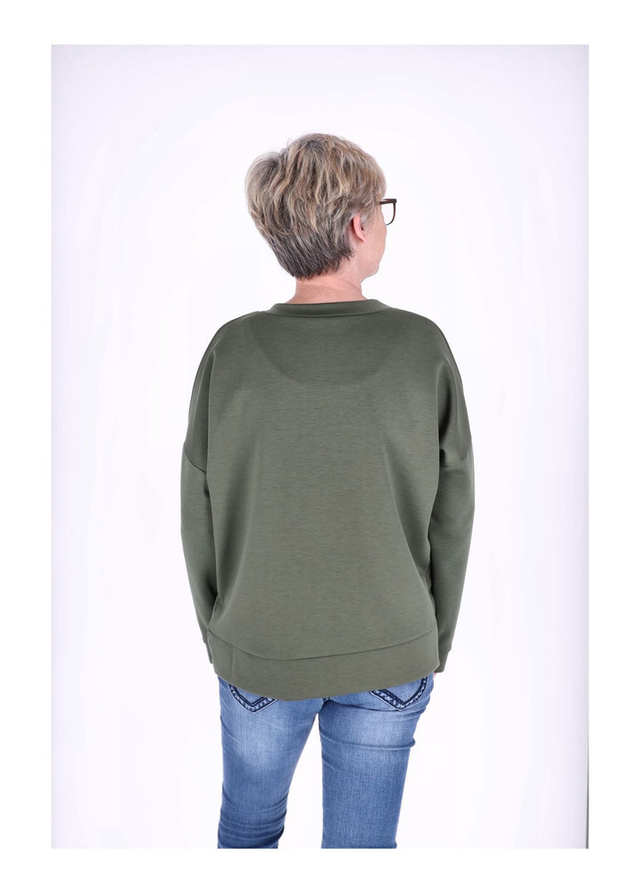 Sweat Damen Stickerei Vitage