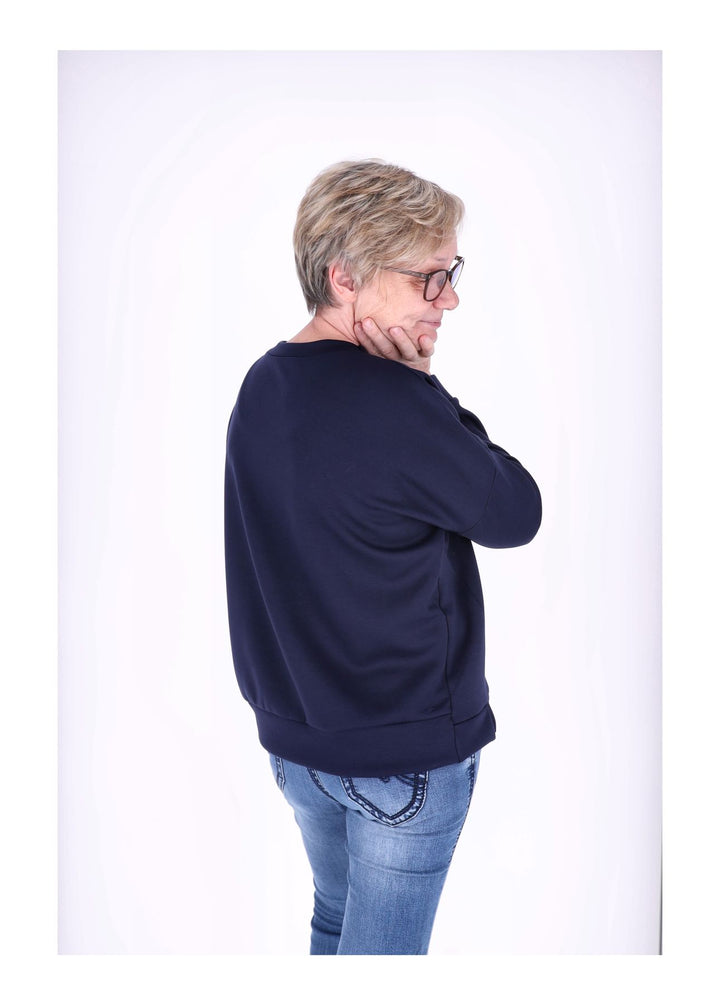 Sweat Damen Stickerei Vitage