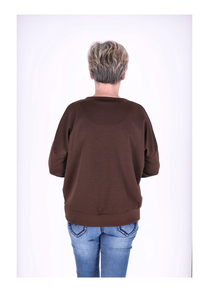 Sweat Damen Stickerei Vitage