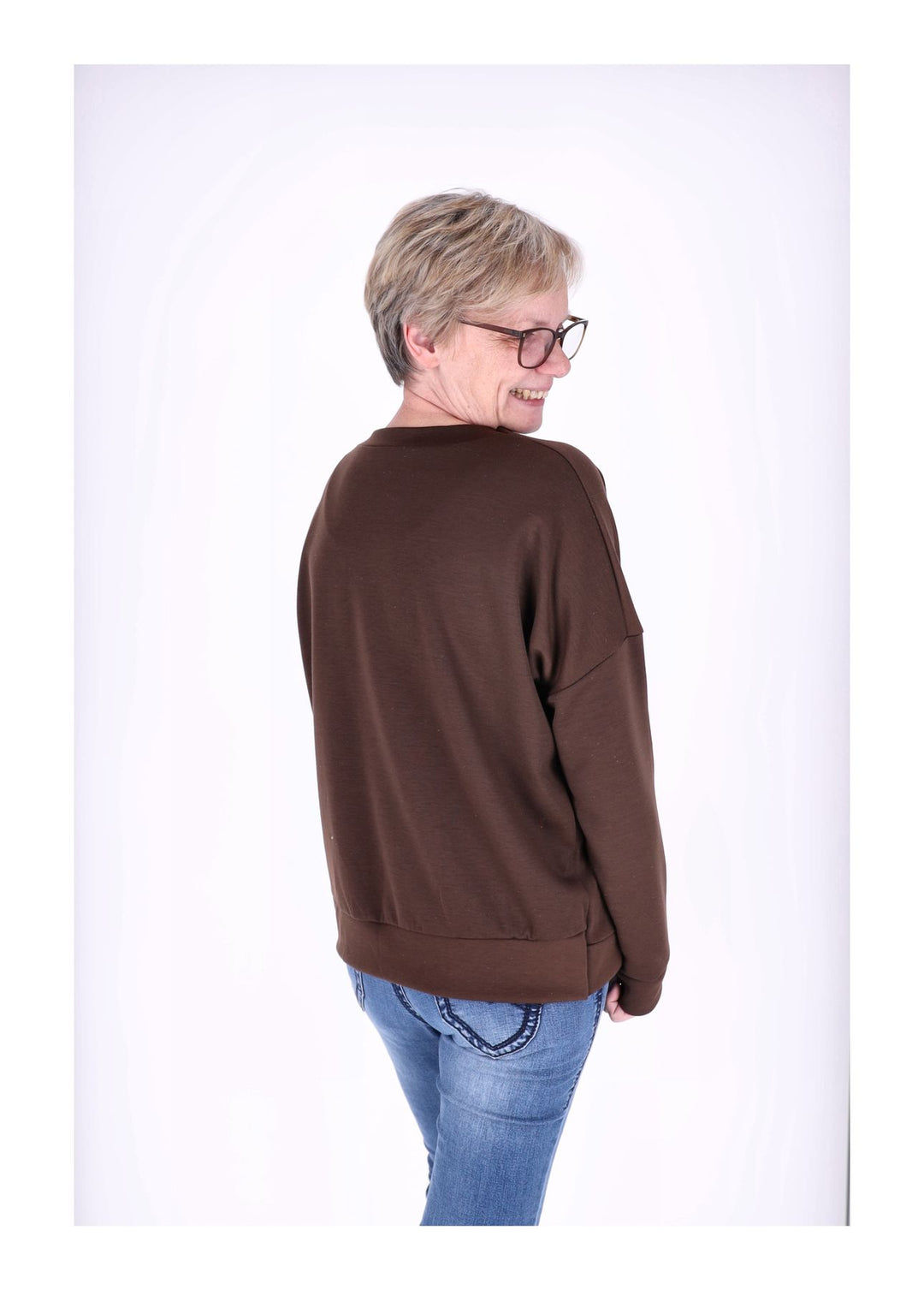 Sweat Damen Stickerei Vitage