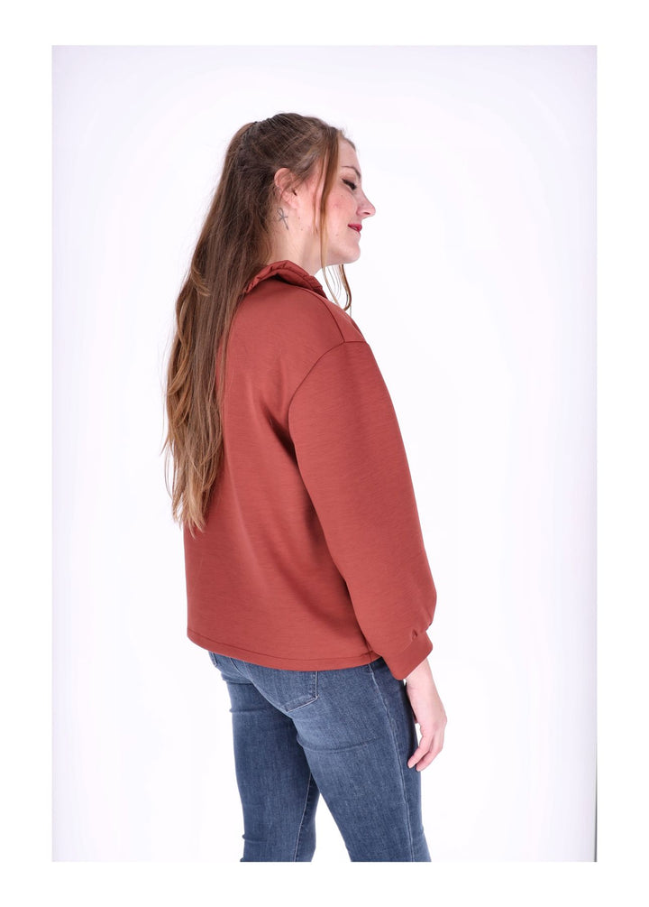 Poloshirt Damen Rüschen am Kragen