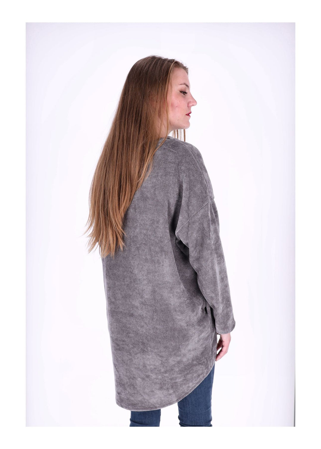 Longshirt Damen Cordoptik