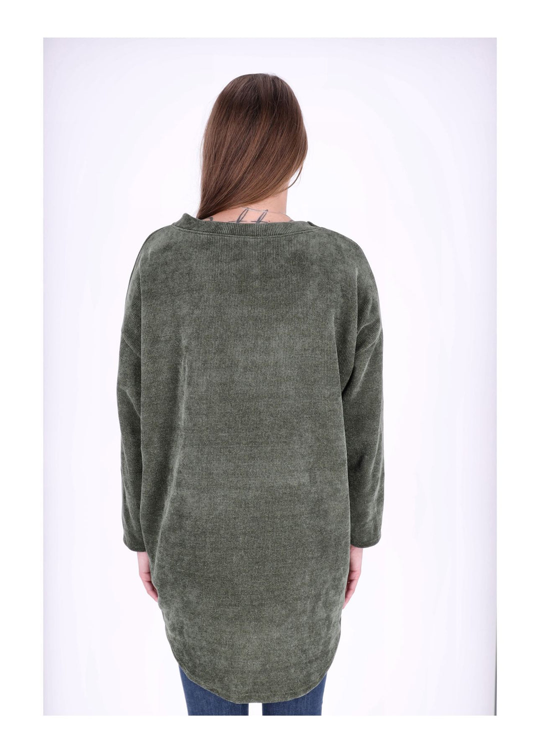 Longshirt Damen Cordoptik