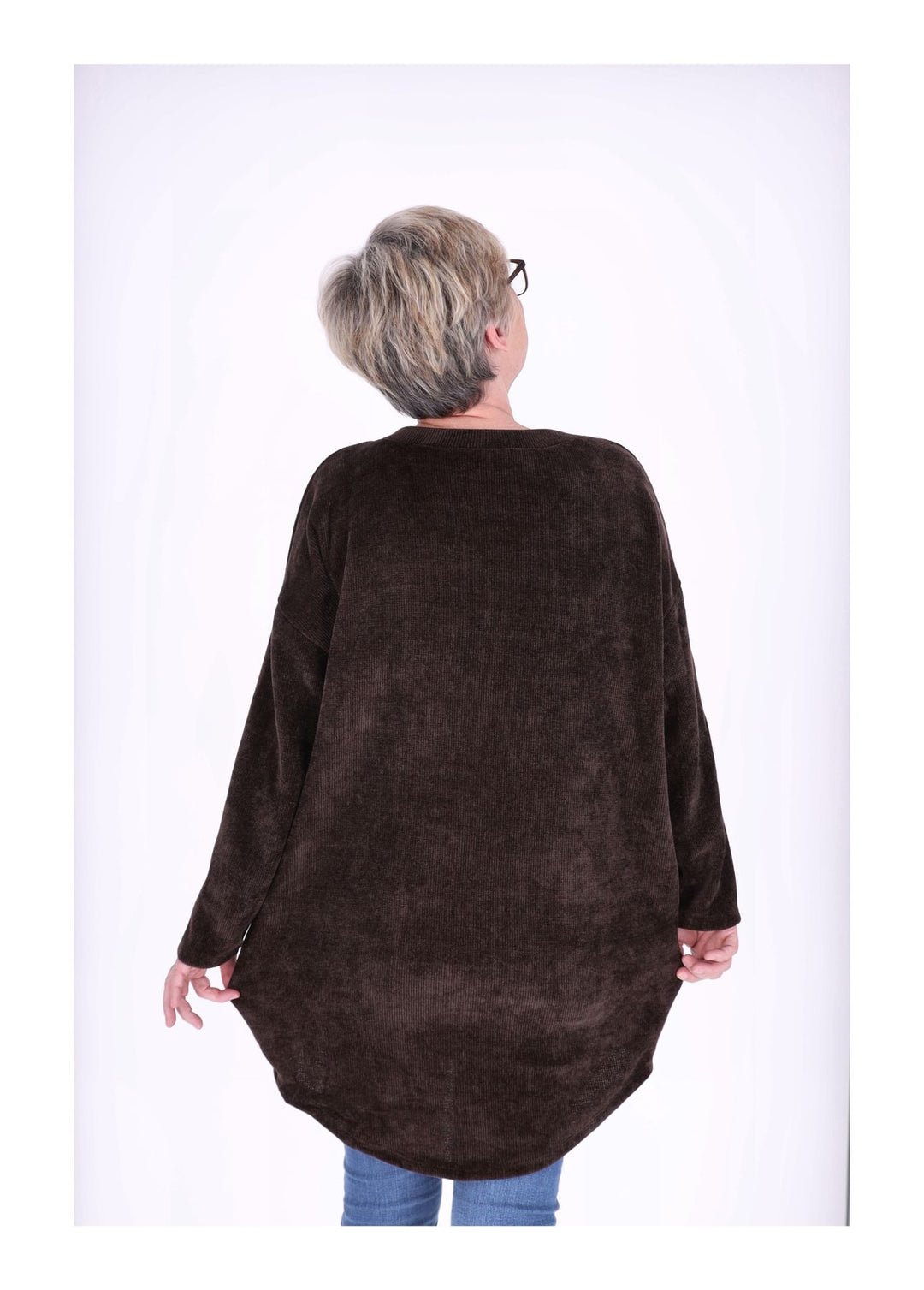 Longshirt Damen Cordoptik