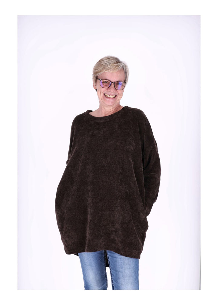 Longshirt Damen Cordoptik