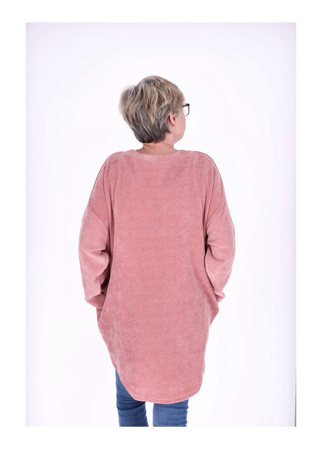 Longshirt Damen Cordoptik