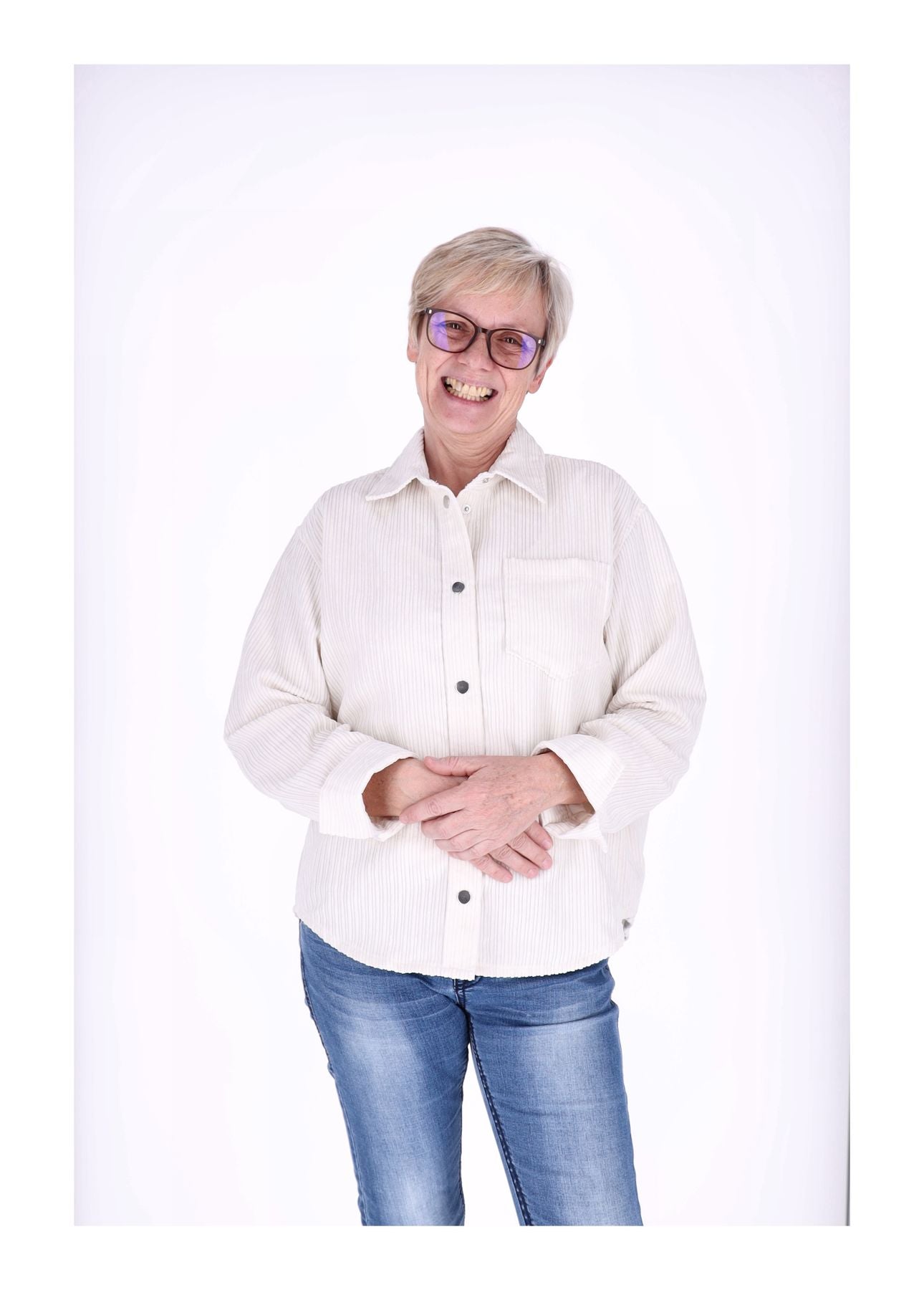 Ladies Blouse Woven Fancy Cord