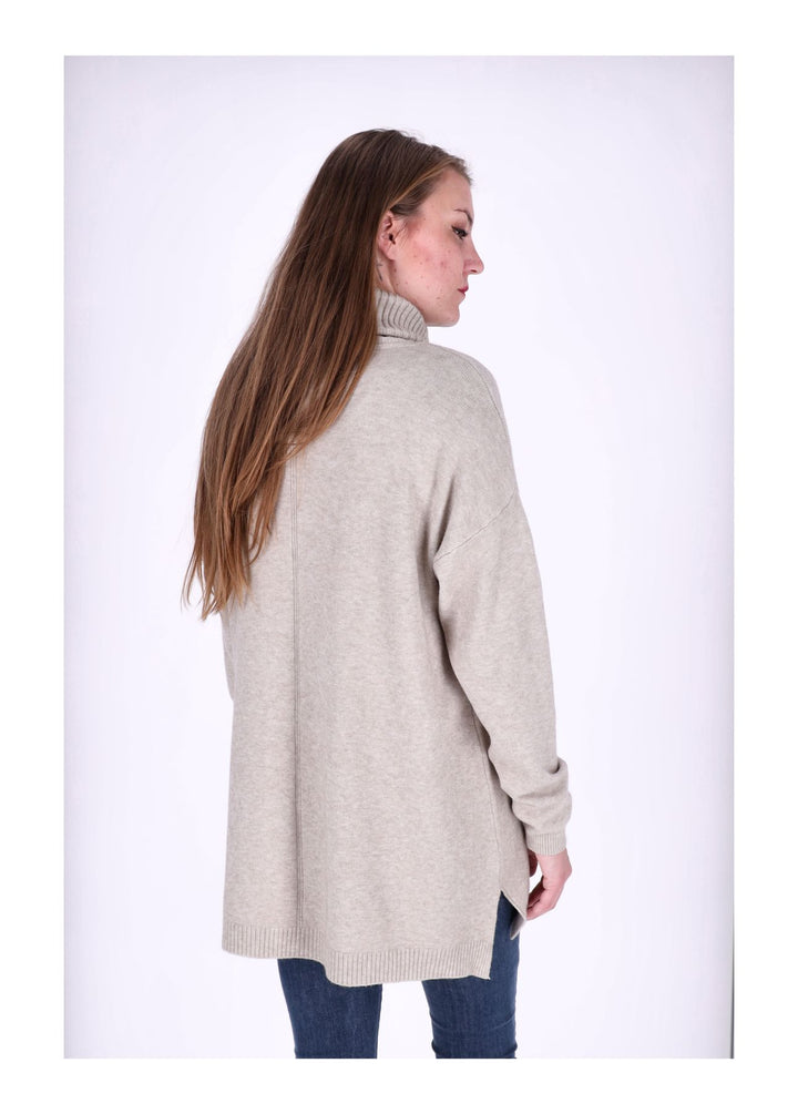 Strickkleid Rollkragen Taschen