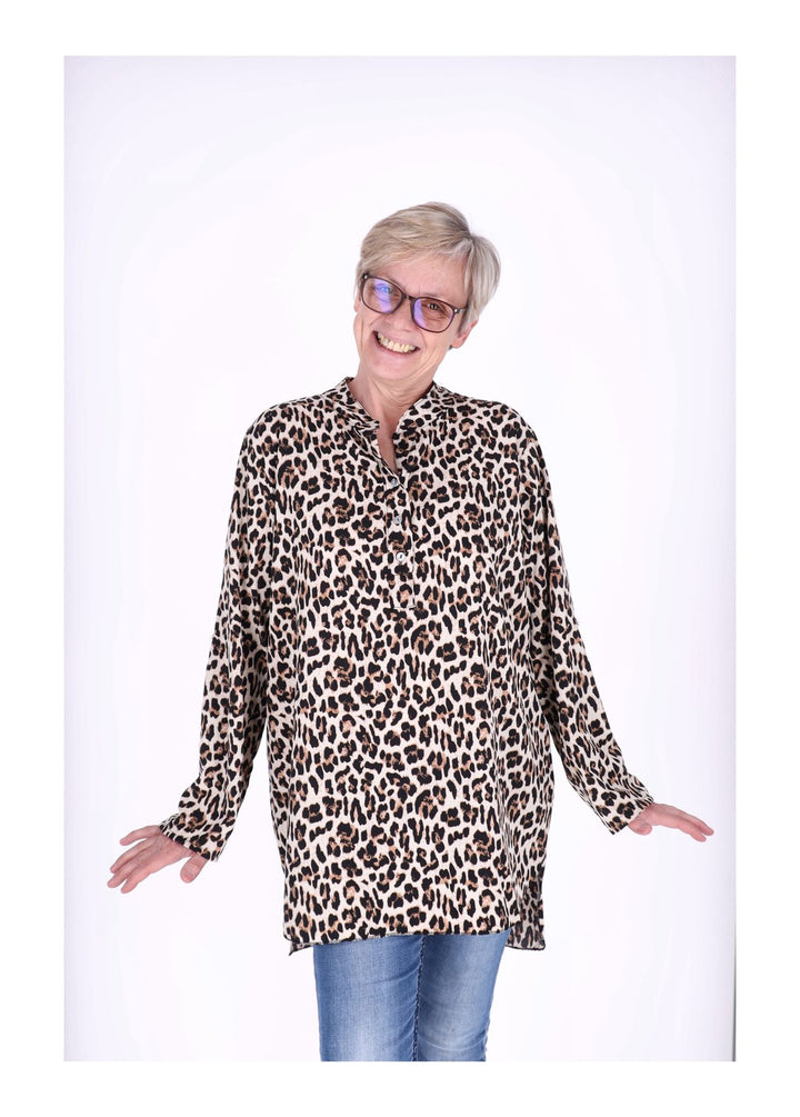 Blusenshirt Damen AOP Leo
