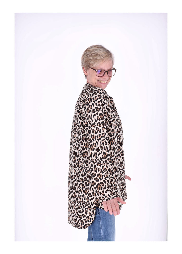 Blusenshirt Damen AOP Leo