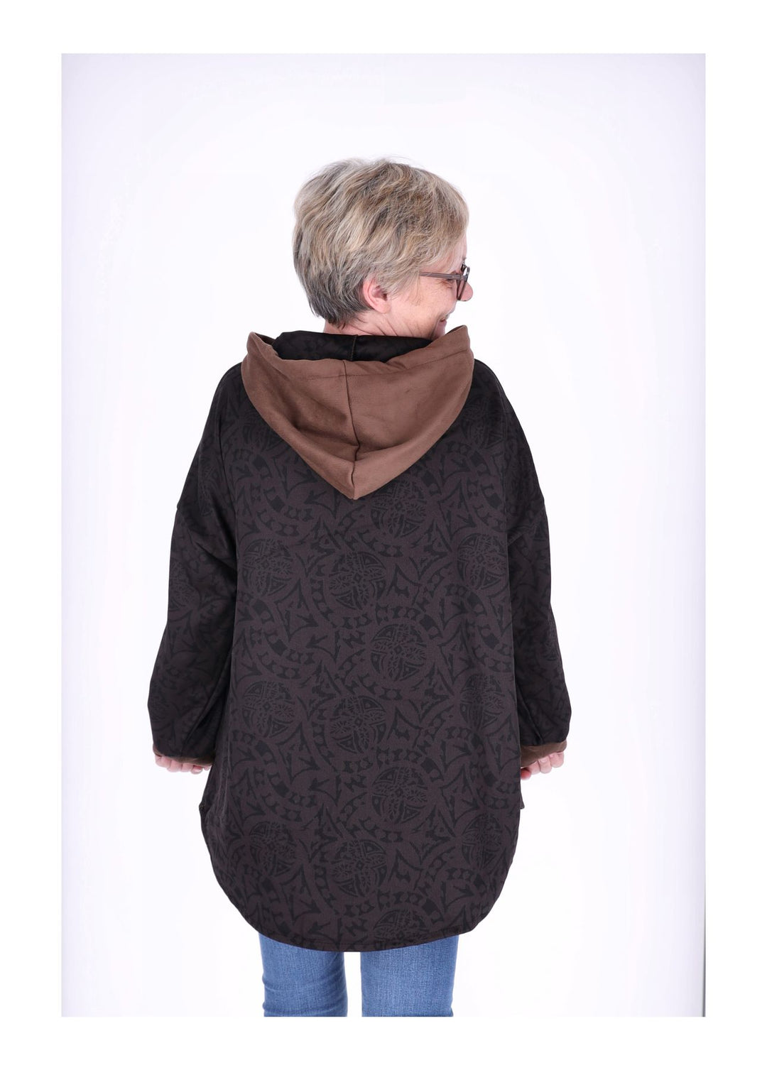 Kapuzensweat Damen AOP