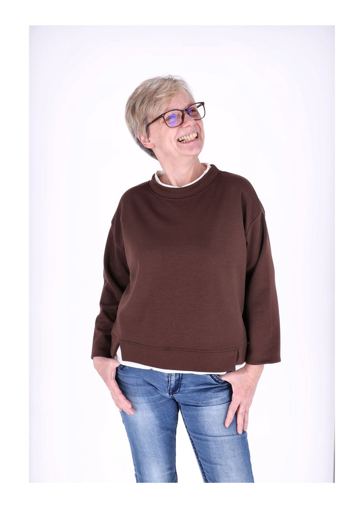 Sweatshirt Damen Douple Layer