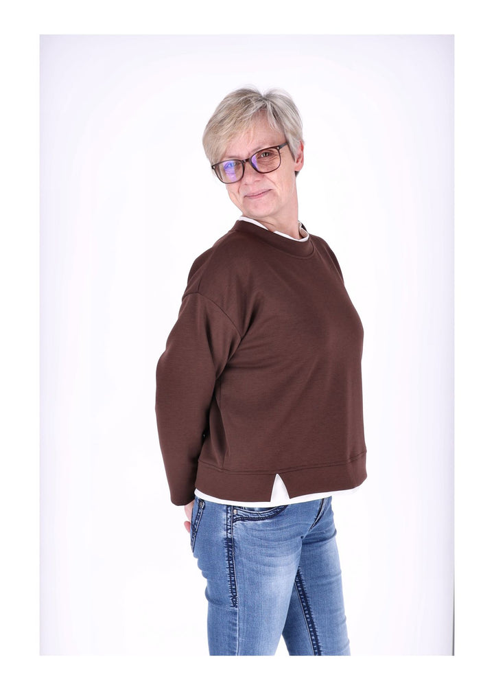 Sweatshirt Damen Douple Layer