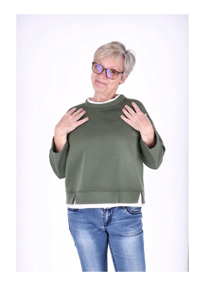 Sweatshirt Damen Douple Layer