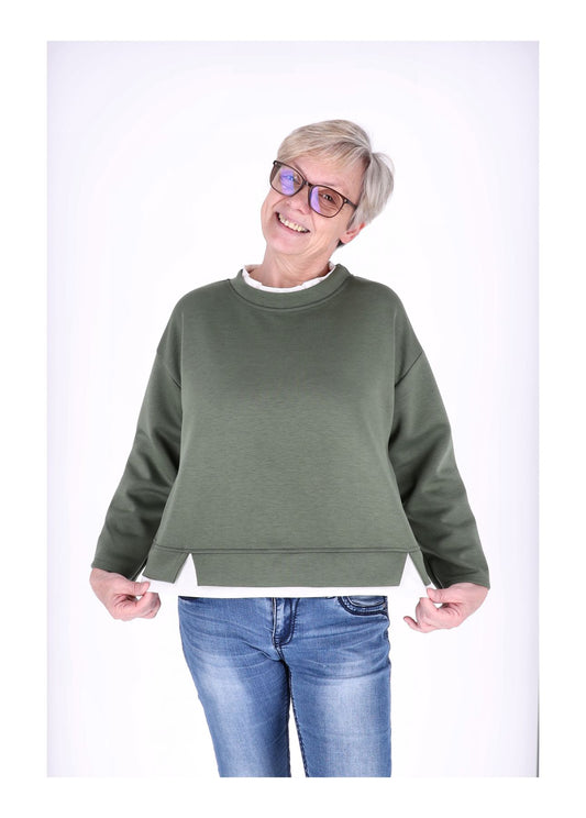 Sweatshirt Damen Douple Layer