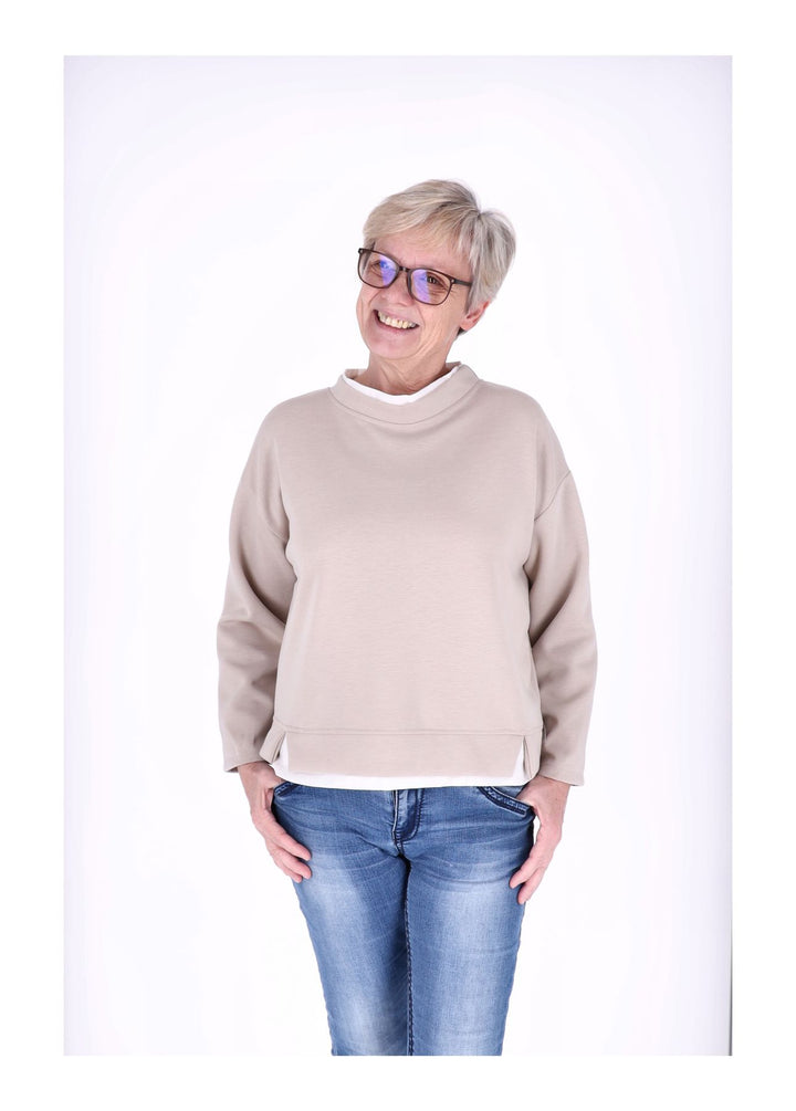Sweatshirt Damen Douple Layer