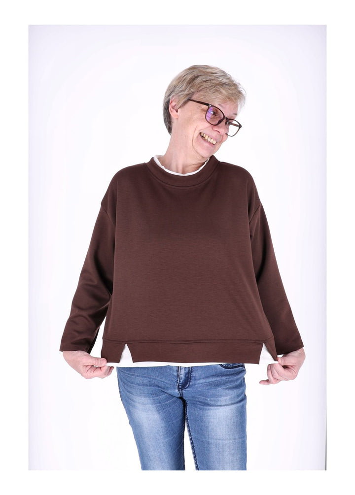 Sweatshirt Damen Douple Layer