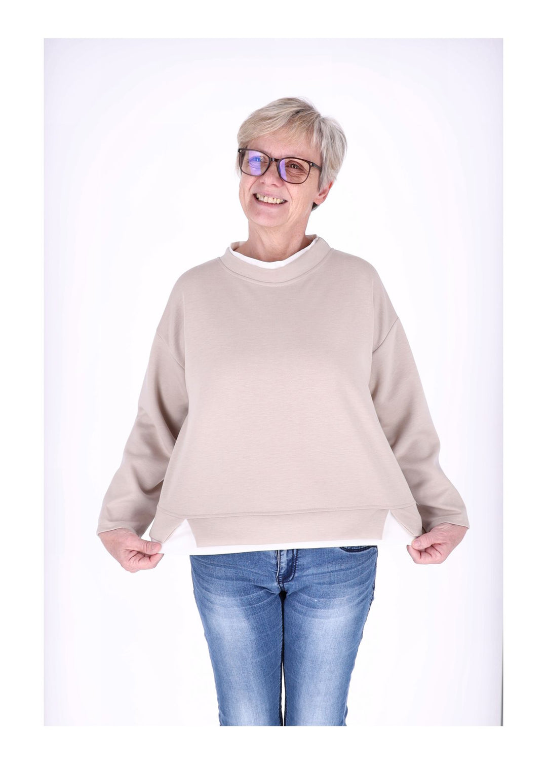 Sweatshirt Damen Douple Layer