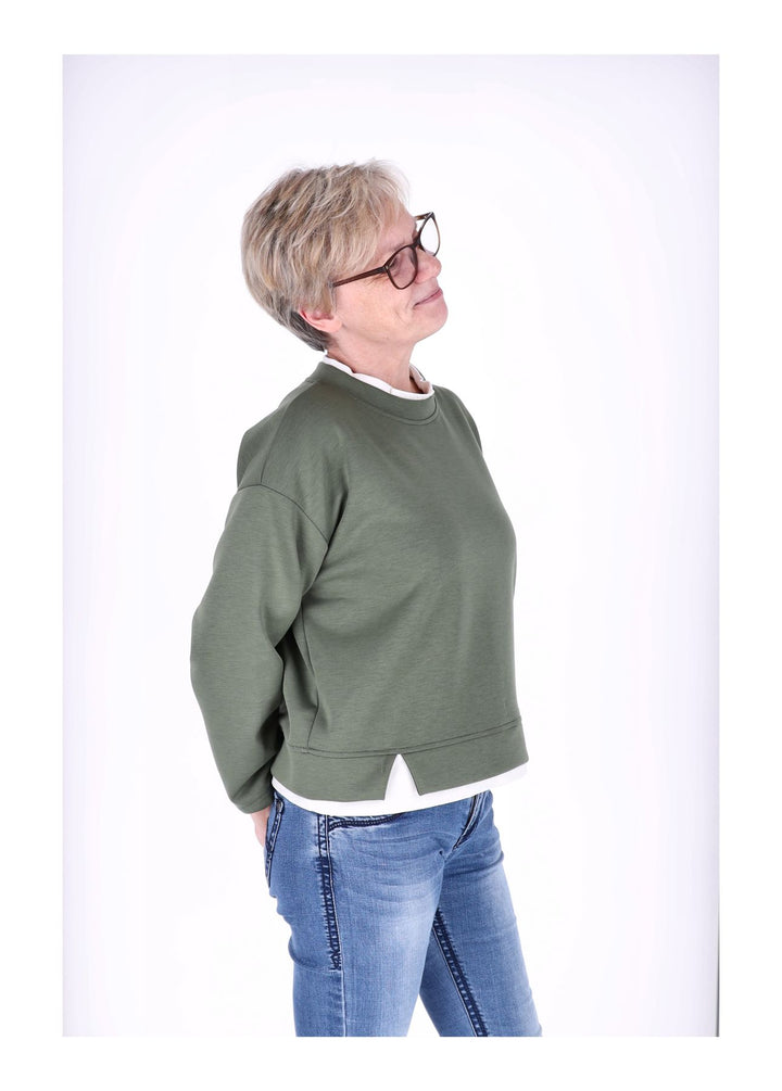 Sweatshirt Damen Douple Layer