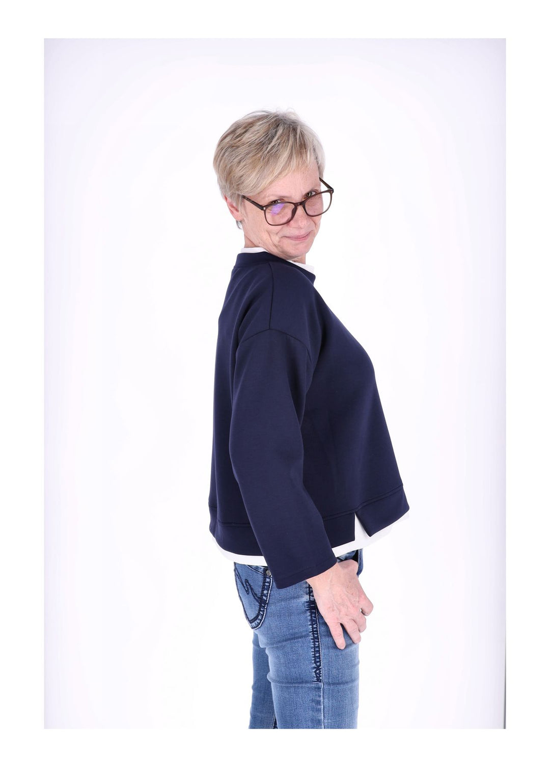 Sweatshirt Damen Douple Layer