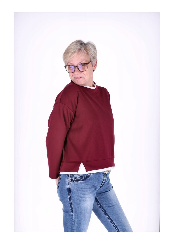 Sweatshirt Damen Douple Layer