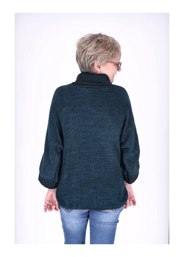 Damen Shirt Rollkragen Splash of Color