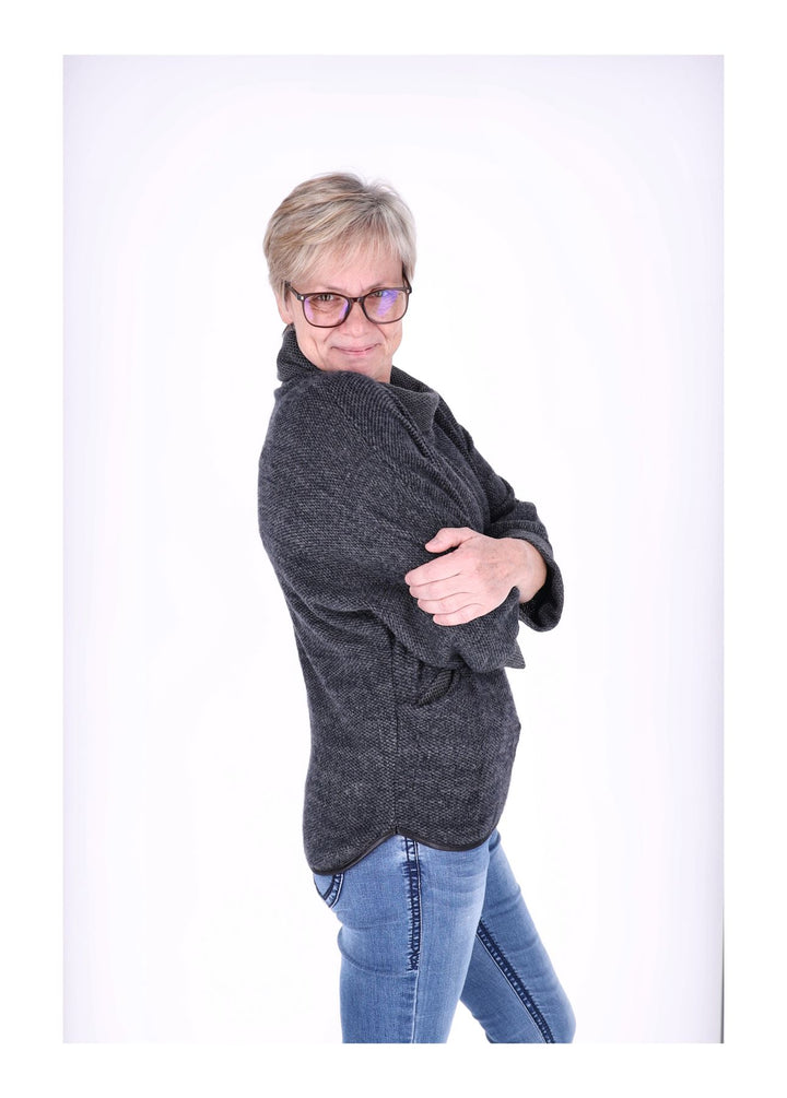 Damen Shirt Rollkragen Splash of Color