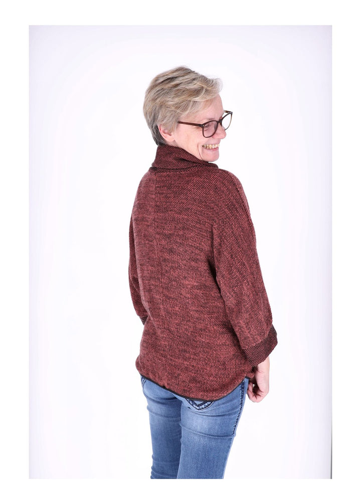 Damen Shirt Rollkragen Splash of Color
