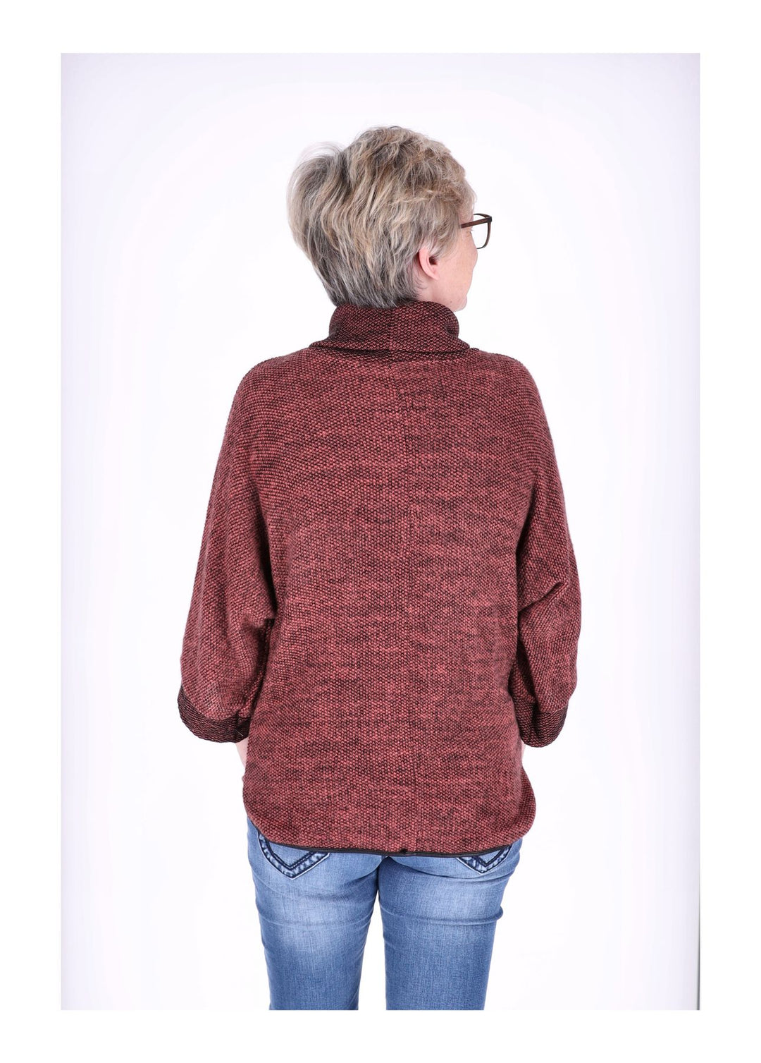Damen Shirt Rollkragen Splash of Color