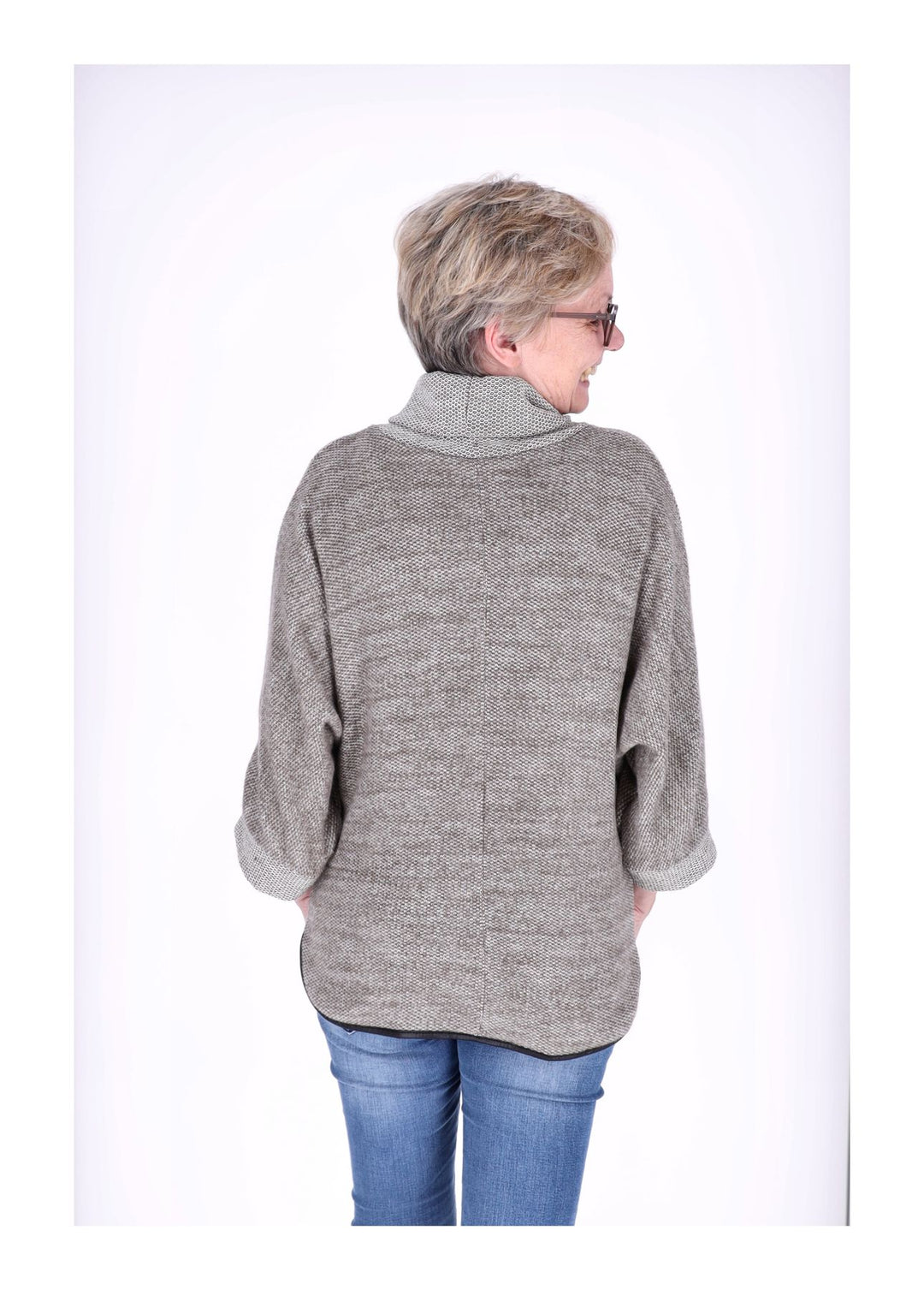 Damen Shirt Rollkragen Splash of Color