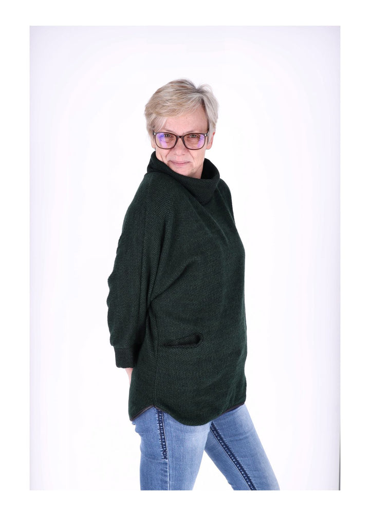 Damen Shirt Rollkragen Splash of Color