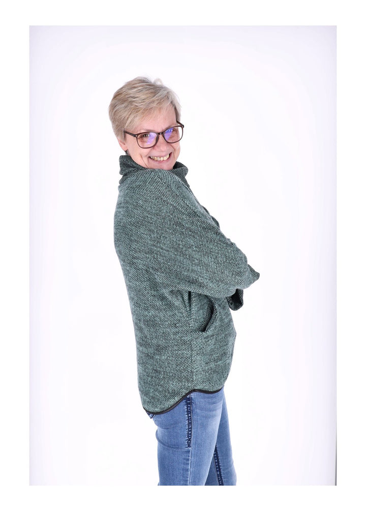 Damen Shirt Rollkragen Splash of Color