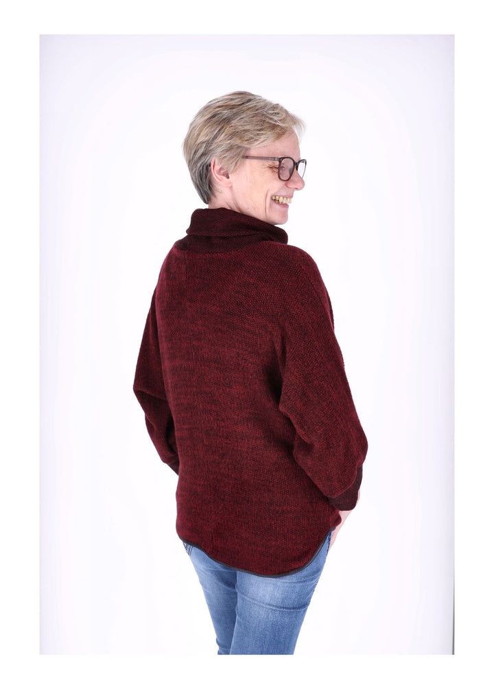 Damen Shirt Rollkragen Splash of Color
