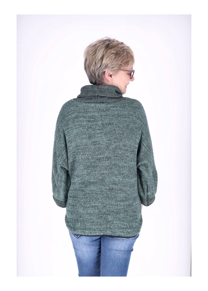 Damen Shirt Rollkragen Splash of Color