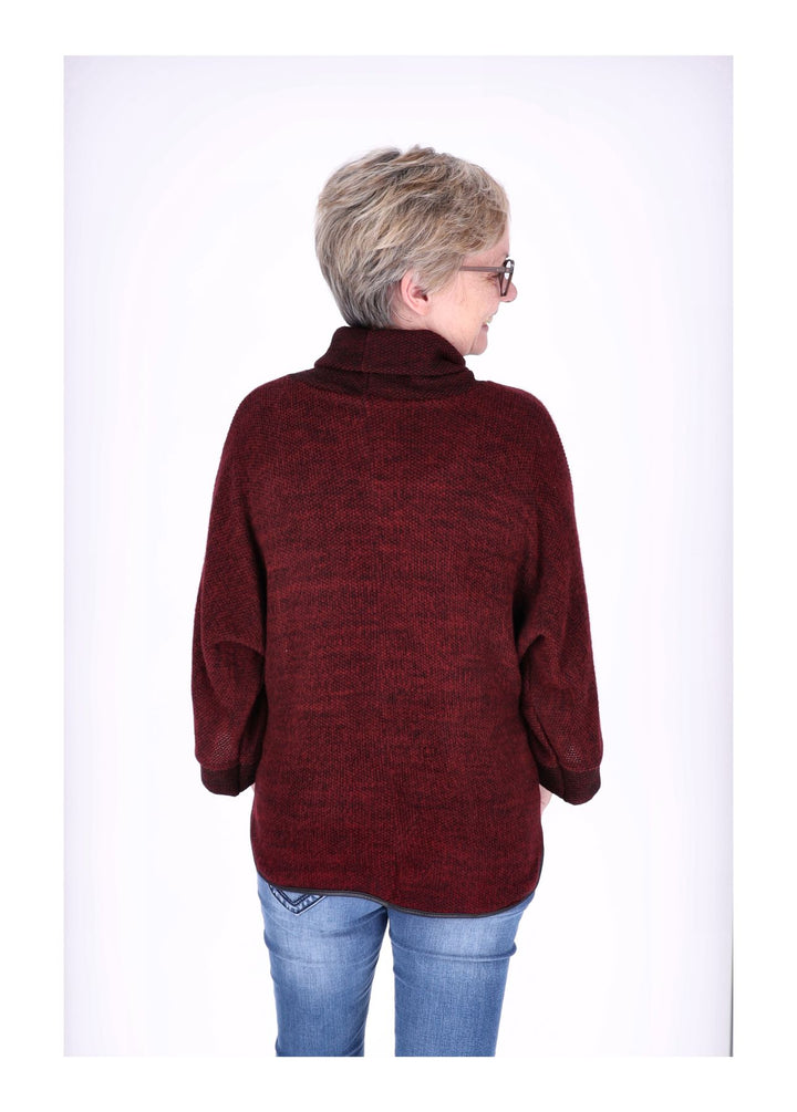 Damen Shirt Rollkragen Splash of Color