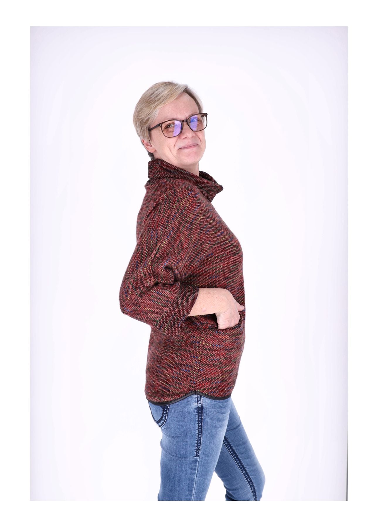 Damen Shirt mit Rollkragen