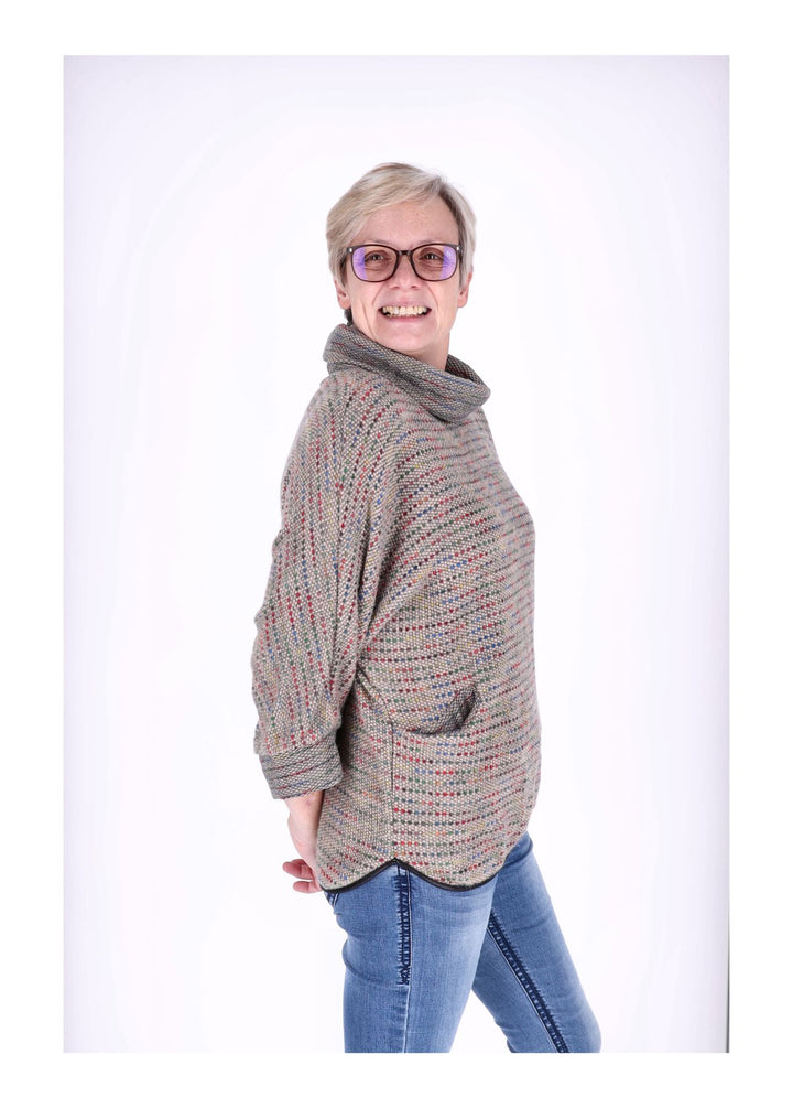 Splash of Color Damen Shirt Rollkragen