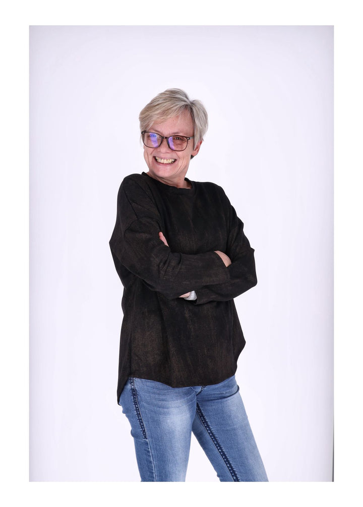 Sweat Damen Marmoriert