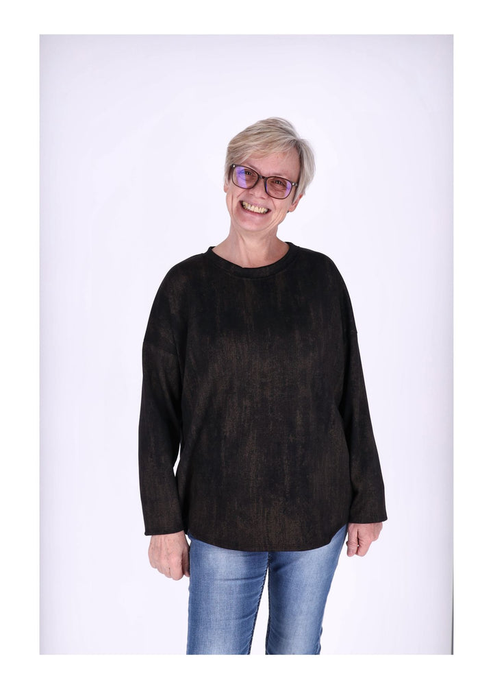 Sweat Damen Marmoriert