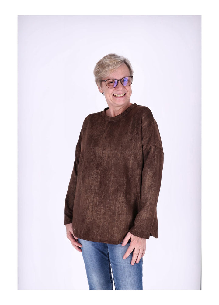 Sweat Damen Marmoriert