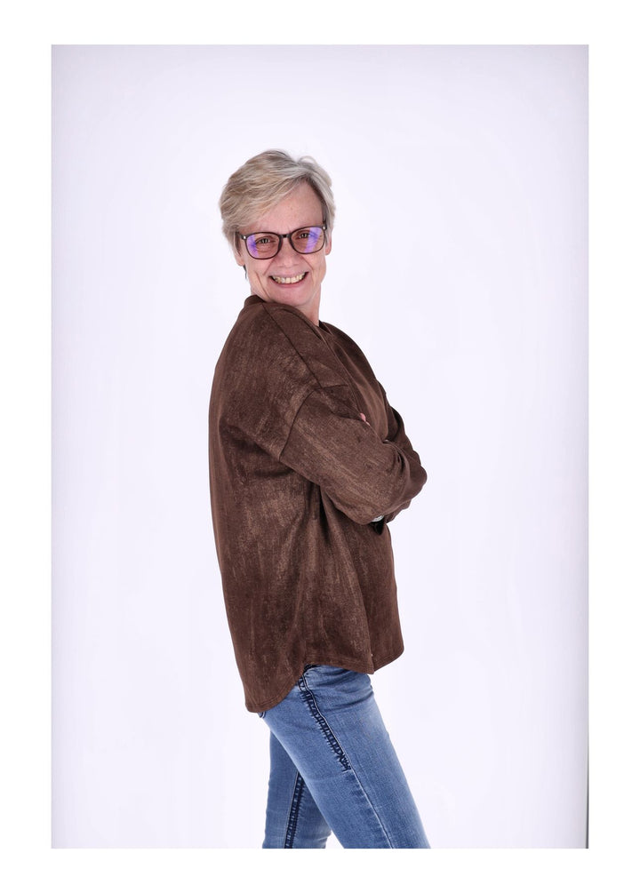 Sweat Damen Marmoriert