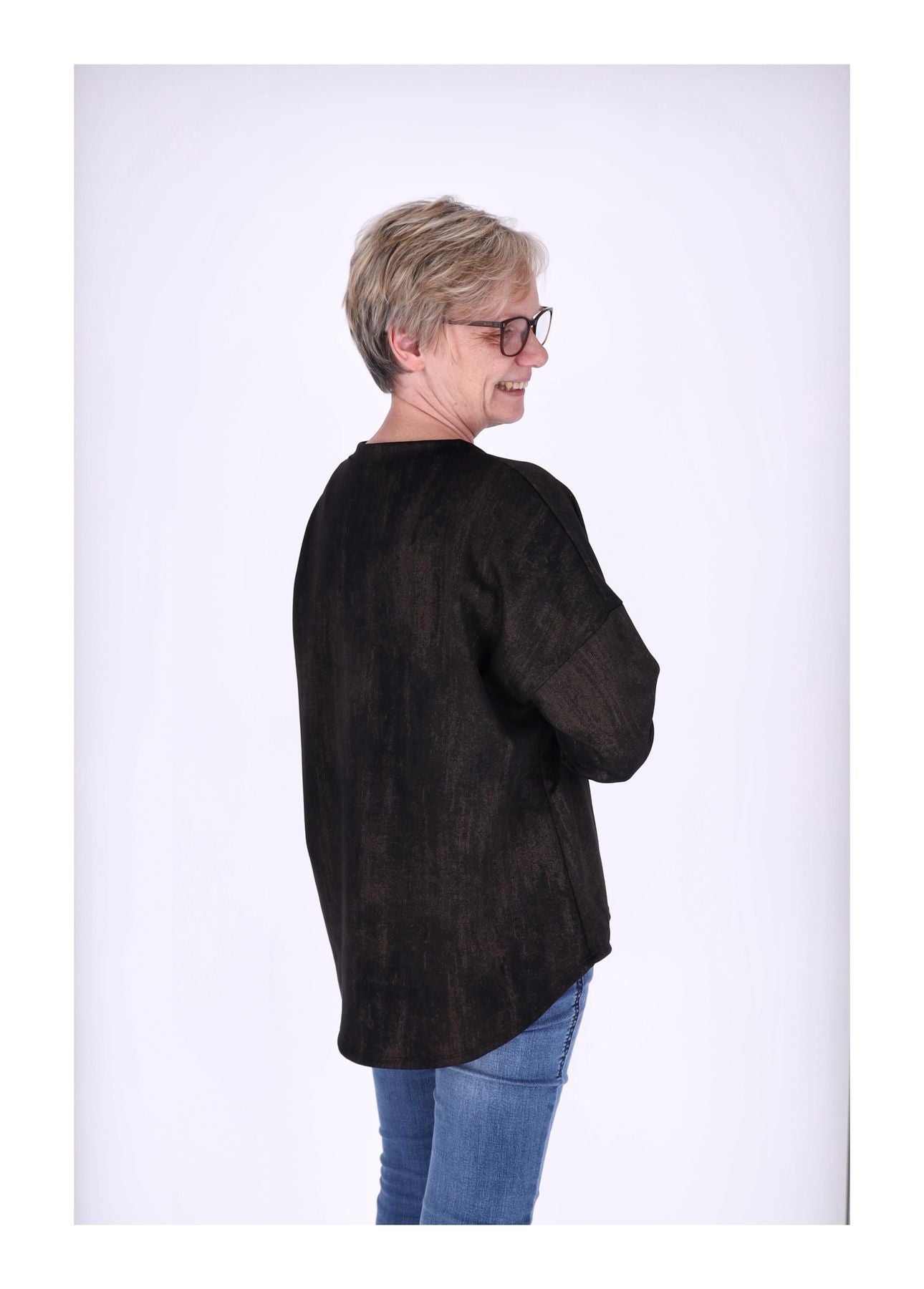 Sweat Damen Marmoriert