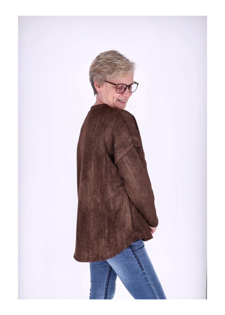 Sweat Damen Marmoriert