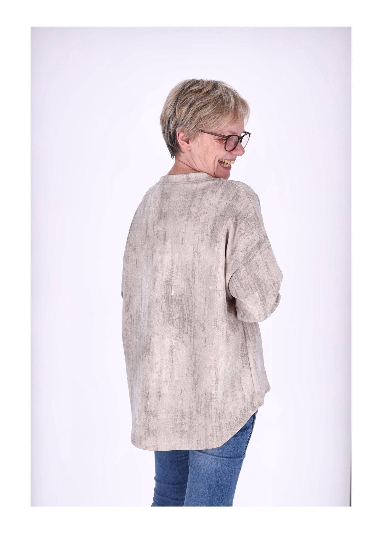 Sweat Damen Marmoriert