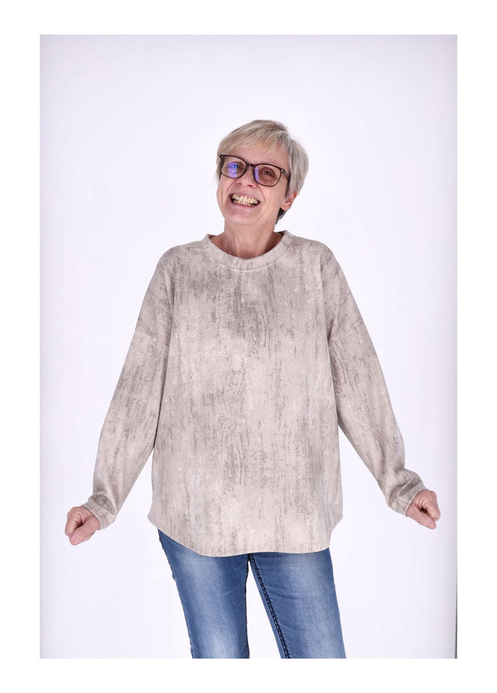 Sweat Damen Marmoriert