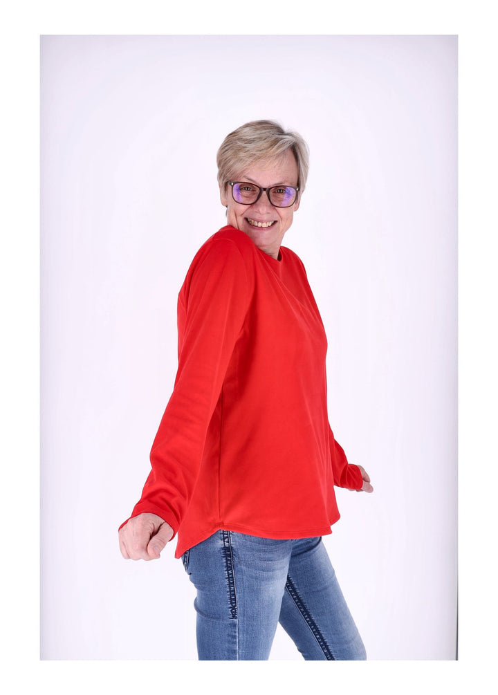 Shirt Damen Veloureoptik