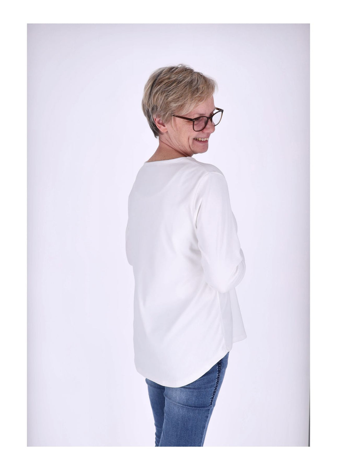 Shirt Damen Veloureoptik