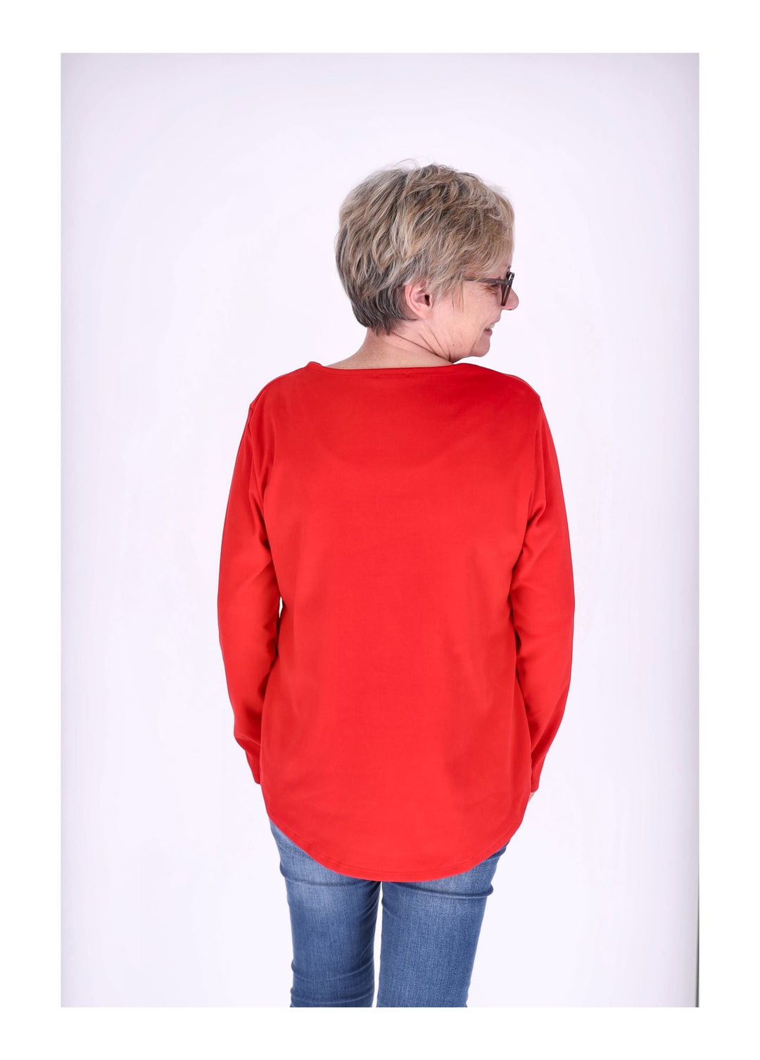 Shirt Damen Veloureoptik