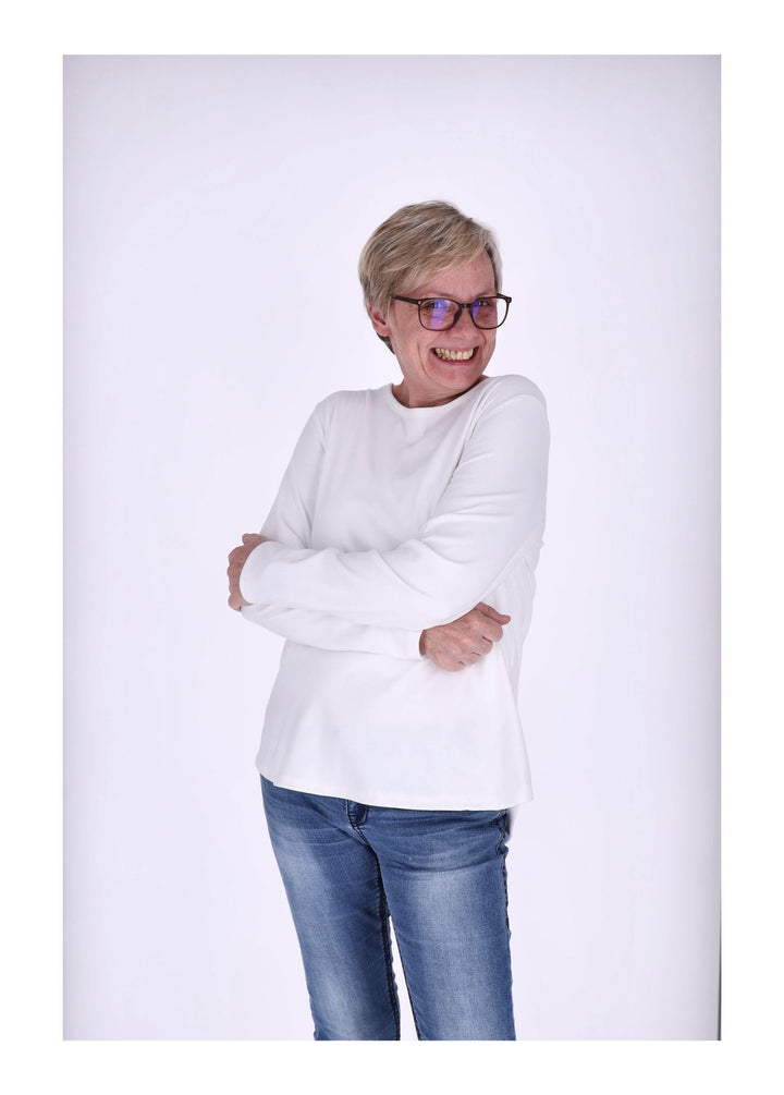 Shirt Damen Veloureoptik